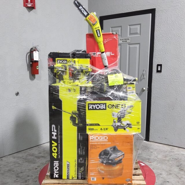 Mixed Tool Pallet – Untested Customer Returns – Lot 1