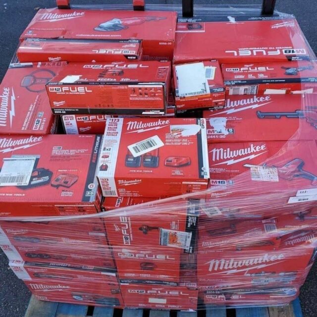 Milwaukee Tools Pallet – 55-60 New Power Tools